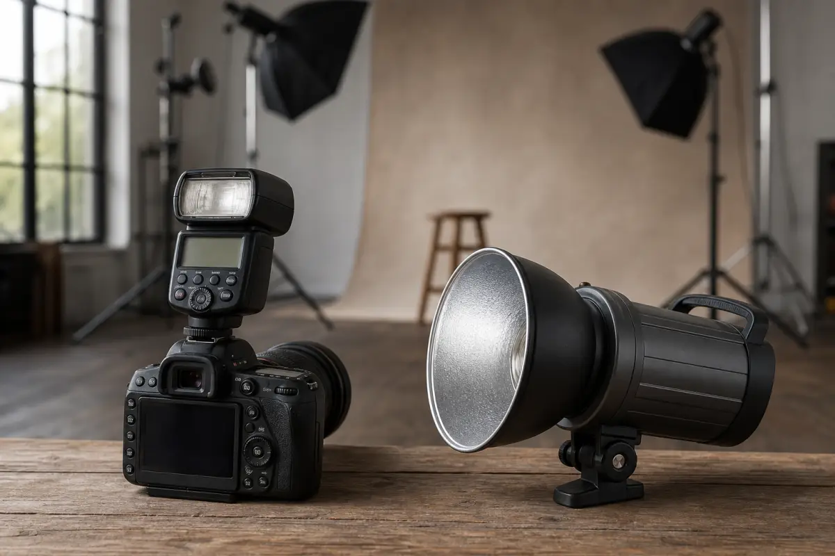 Het verschil tussen speedlite en studioflits